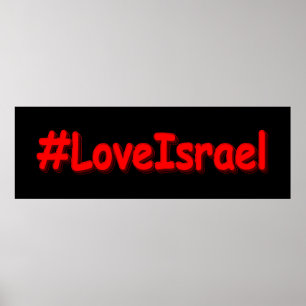 "#LoveIsrael" Cute Design. Buy Now Poster