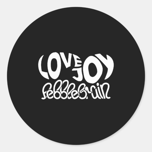 Lovejoy Fan Gift Graphic Design Music Lover  Classic Round Sticker (Front)