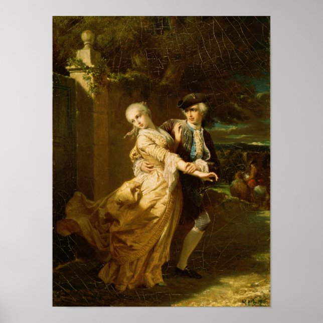 Lovelace Abducting Clarissa Harlowe, 1867 Poster (Front)