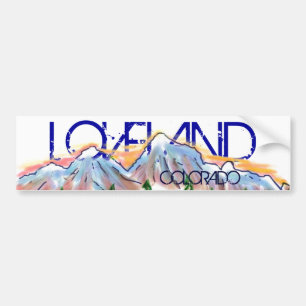 Loveland Colorado artistic mountain sticker