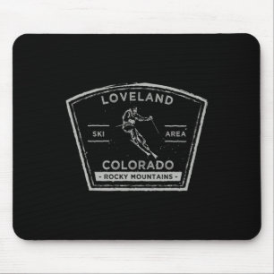 Loveland Colorado Snow Skiing  Mouse Pad