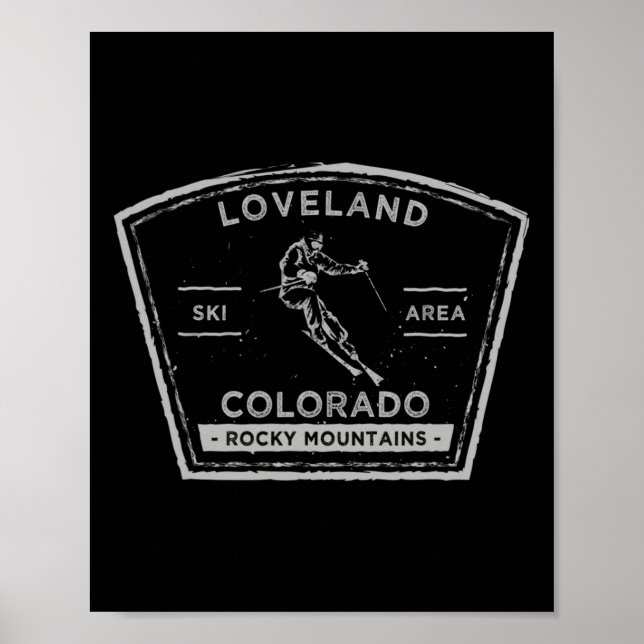 Loveland Colorado Snow Skiing  Poster (Front)