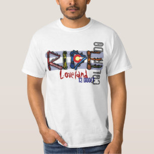 Loveland Colorado snowboard elevation value tee