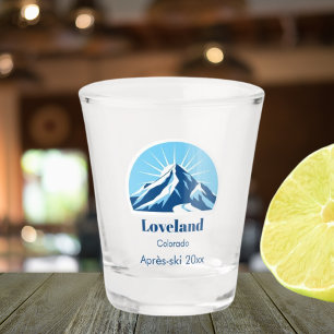 Loveland Colorado USA après-ski souvenir Shot Glass