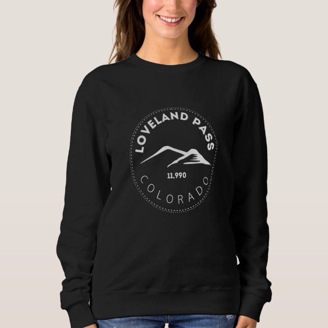 Loveland Pass Colorado Elevated Mountain Backcount Sweatshirt (Front)
