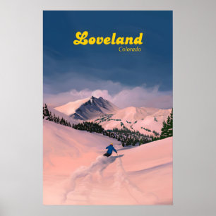 Loveland Ski Resort Travel Poster