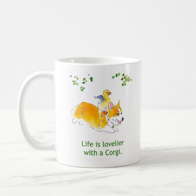 Lovelier with a Corgi Mug (Left)