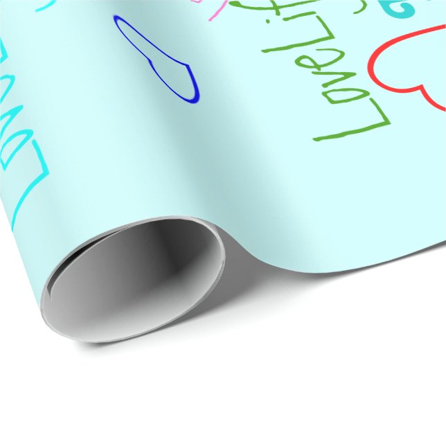 LoveLife multi colour Wrapping Paper (Roll Corner)