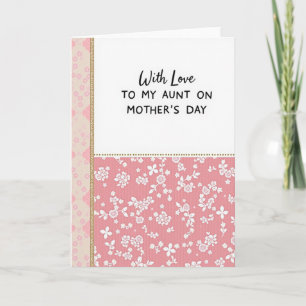 Loveliness Aunt Mothers Day Card