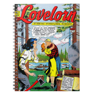 Lovelorn Betrayal Romance Vintage Comics Notebook