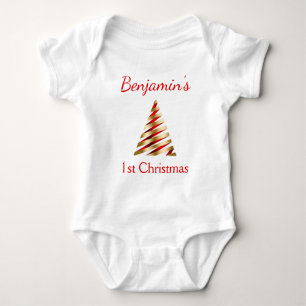 Lovely 1st Christmas  Baby Bodysuit