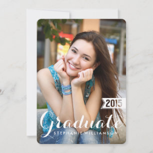 Lovely 2015 Graduate Photo Graduation Party Invitation