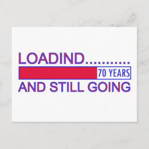 Lovely 70 years old Birthday Designs Postcard