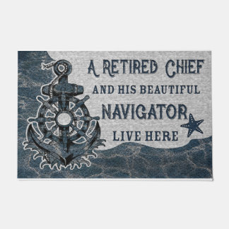 Lovely A Retired Chief His Beautiful Navigator Doormat