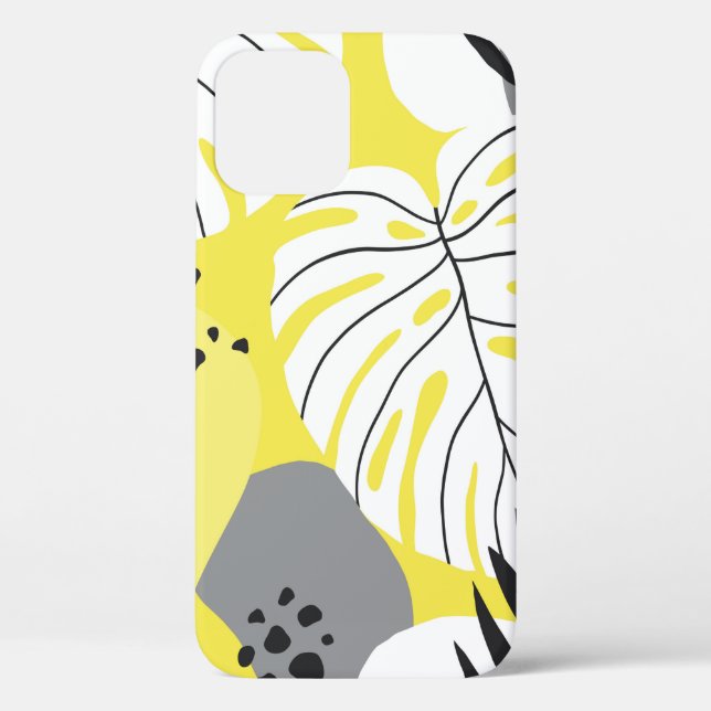 Lovely abstract seamless pattern with tropical pal Case-Mate iPhone case (Back)