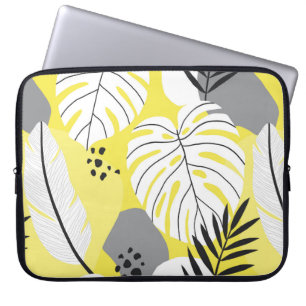 Lovely abstract seamless pattern with tropical pal laptop sleeve