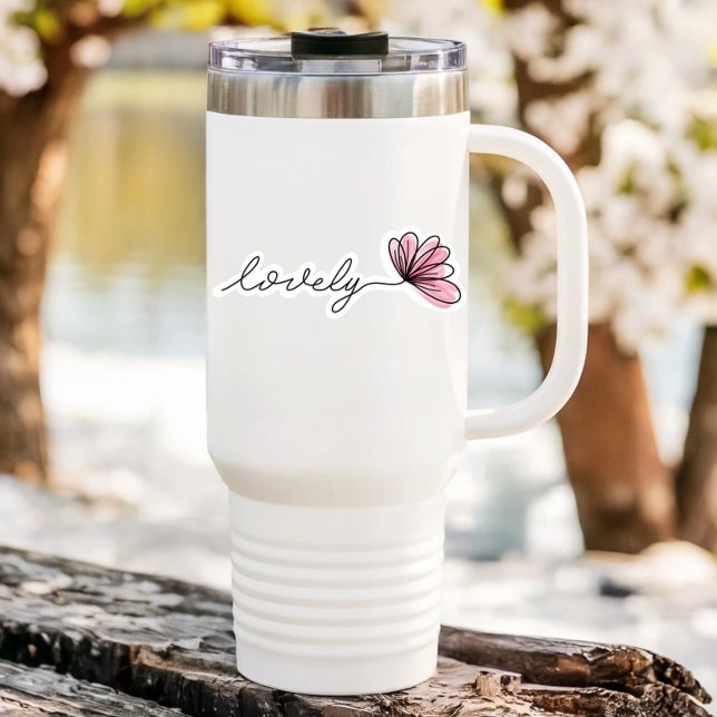 Lovely Affirmation Vinyl Sticker | Die-Cut Sticker (Lovely Affirmation Vinyl Sticker)