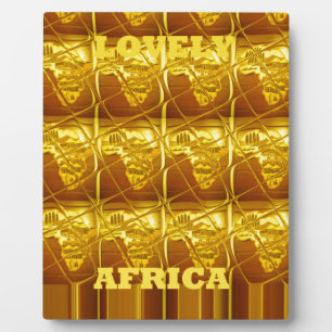 Lovely Africa Africa Maps designs Art colours.png Plaque