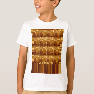 Lovely Africa Africa Maps designs Golden colours.p T-Shirt