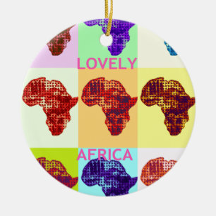 LOVELY AFRICA CERAMIC ORNAMENT