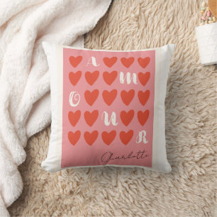 Lovely Amour Heart Pillows Valentine Gifts
