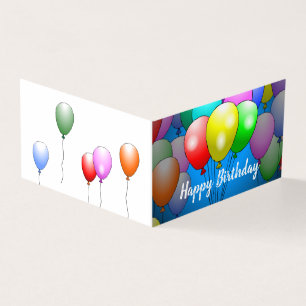 Lovely and colourful birthday balloons