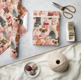 lovely animal design wrapping paper