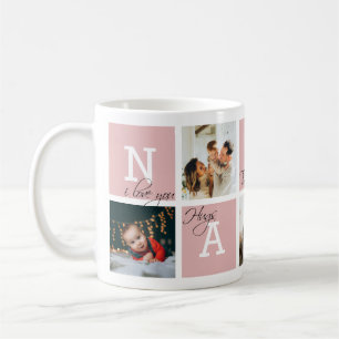 Lovely Appreciation Nanny 5 Photo Red Blush Coffee Mug