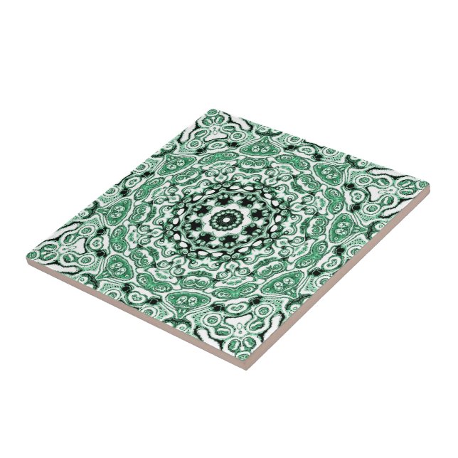 lovely arabic islamic moroccan handmade mandala  ceramic tile (Side)