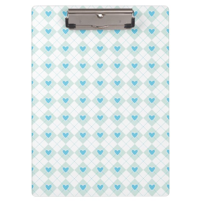 Lovely Argyle Clipboard (Front)