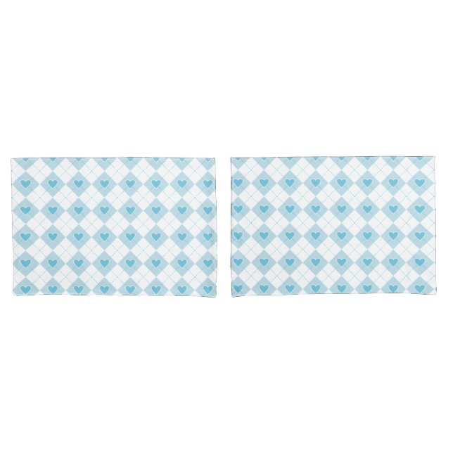 Lovely Argyle Pillowcase (Front-Set)