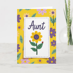 Lovely Aunts Day Art Card