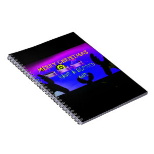 Lovely Aurora Have a Blessed one Merry Christmas Notebook