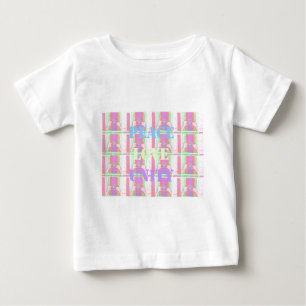 Lovely Baby Kid  Peace Love Unity Pop Art  design. T-Shirt