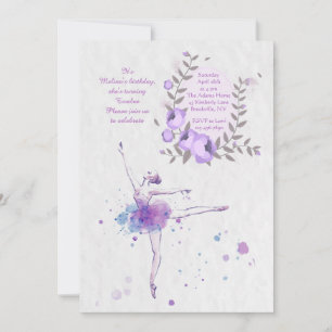 Lovely Ballerina Invitation