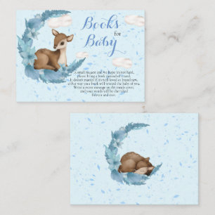Lovely Bambi & Flowers moon clouds Books for Baby  Enclosure Card