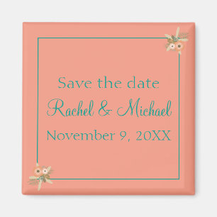 Lovely Beach Seashells Save the Date Magnet