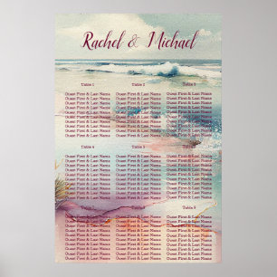 Lovely Beach Wedding Poster