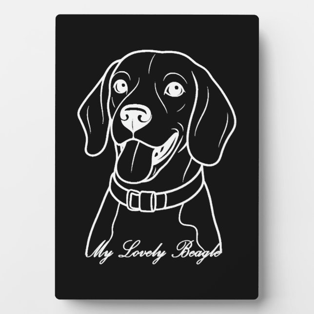 Lovely Beagle Plaque (Front)