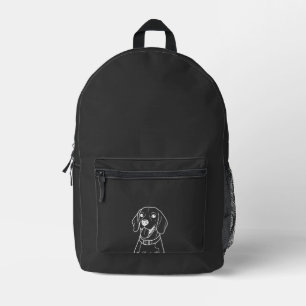 Lovely Beagle Printed Backpack