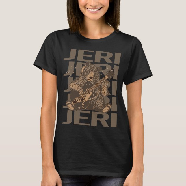 Lovely Bear - Jeri Name T-Shirt (Front)