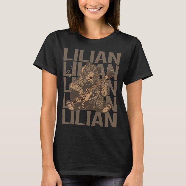 Lovely Bear - Lilian Name T-Shirt (Front)