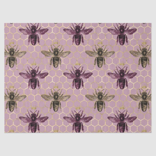 Lovely Bee Series Design 13 Tissue Paper (Front)