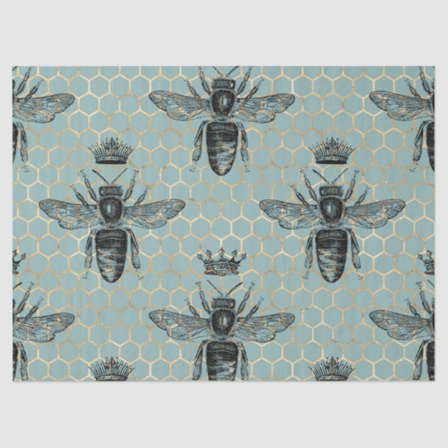 Lovely Bee Series Design 1 Tissue Paper (Front)
