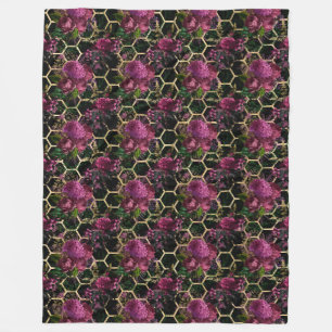 Lovely Bee Series Design 20 Fleece Blanket