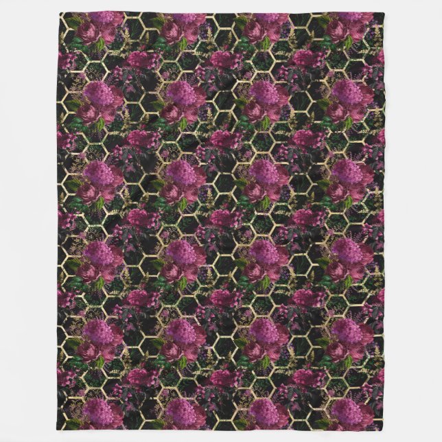 Lovely Bee Series Design 20 Fleece Blanket (Front)