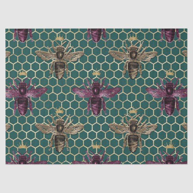 Lovely Bee Series Design 7 Tissue Paper (Front)