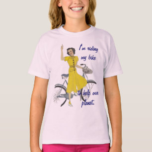lovely bicycle lady T-Shirt