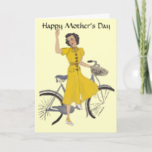 Lovely Bike Lady Card