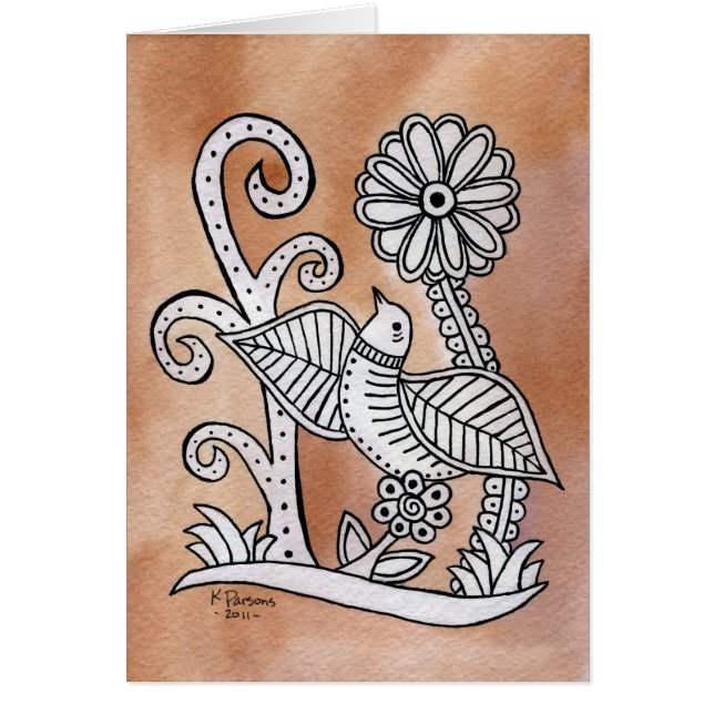 Lovely Bird, Mexican Bark Style (Front)